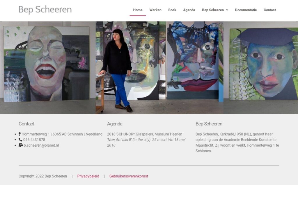 Website Bep Scheeren door Wehrens Webdesign