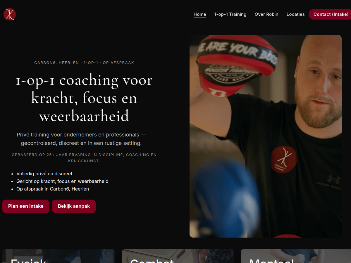Premium Fit Coaching website